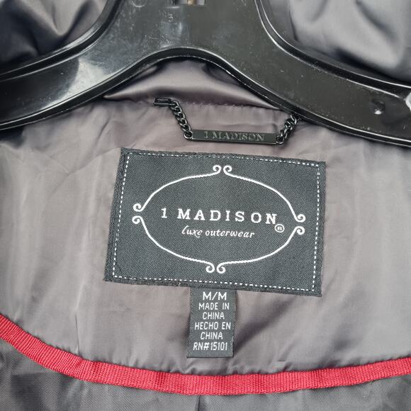 Madison Women’s Puffer Coat Size M Insulated Quilted Long Winter Jacket - Picture 5 of 12